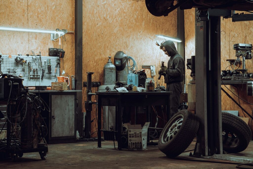 Traditional mechanic workshop